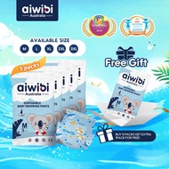[5 Packs Bundle FREE 1 Pack!] Aiwibi Premium Swimming Pants Diapers