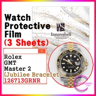 kr_Protection Films for Rolex GMT Master2 126713GRNR (Jubilee Bracelet) 3 sheets / Scratch & Contami