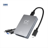 2 in 1 CFexpress Type B SD Card Reader USB 3.2 10Gbps Dual-Slot with USB C to USB C/A Cable for SLR