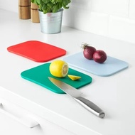 7mm thick plastic cutting board 22x16cm set of 3pcs BPA Free EYO IK6305