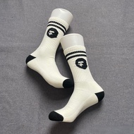 Bape Socks Men Towel Bottom Long Tube Anti-slip Sports Socks