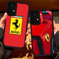S43 Ferrari Casing for Samsung A05S A54 A16 S25 Ultra A14 A55 A34 A56 A15 A04s A36 A35 A25 A24 5G bl