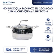 (316 stainless steel) KUCHEN (FDA) 20cm premium 316 stainless steel apple pot - ASHC201316