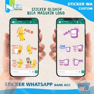 Jasa Sticker Whatsapp Telegram produk olshop Sticker Wa custom design branding sales logo toko akun 
