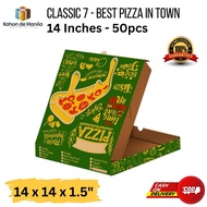 Pizza Box Corrugated / C7 - 14" GREAT PIZZA IN TOWN / 50pcs