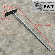 5 kaki Hulu Besi Cakar Papan Besi / Iron Plate Rake With Handle 5尺铁柄铁板耙 (CP-PW222)