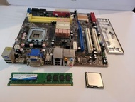 ASUS 主機板連 Intel Pentium E6300 CPU 及 DDR2 RAM