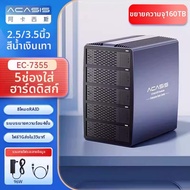 Acasis | กล่องครอบฮาร์ดไดรฟ์ 2.5/3.5 นิ้ว แบบ Dual Bay รองรับ RAID ภายนอก