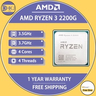 USED AMD Ryzen 3 2200G R3 2200G 3.5 GHz Quad-Core Quad-Thread CPU Processor Socket AM4 no fan