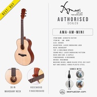 AMARI AM-MINI 36 INC ACOUSTIC GUITAR WITH BAG, CAPO, STRAP AND TUNER (AMA-AMMINI)