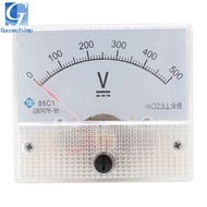Gazechimp DC 0-20V 0-500V Analog Panel Voltage Gauge Volt Meter 85C1 2.5% Error, Embedded Installati