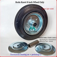 Trolley Wheels 8" Inch Wheel Only/ Rubber Wheels/ Truck Wheels Cart Wheels