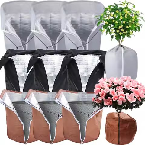 Plant Potted Anti Freeze Protection Bag Winter Plant Covers Shrub Tree Frost Cover Home Garden Oxfor