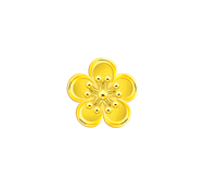 TAKA Jewellery 999 Pure Gold Flower Charm