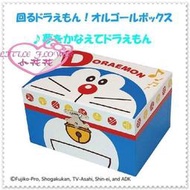 ♥小花花日本精品♥ Hello Kitty 哆啦A夢 小叮噹音樂盒 紙盒音樂鏡盒 大臉 62007702