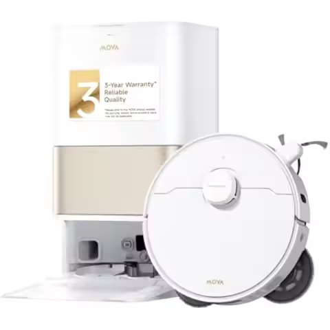 Mova P10 Pro Ultra Gen 2 Robot Vacuum and Mop, 26,000Pa Suaction, 212°F Hot Water Auto Mop Washing, 