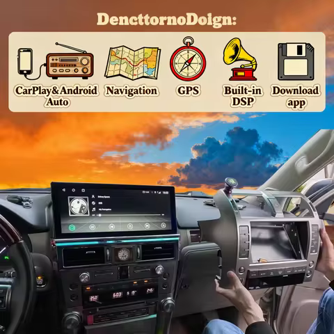 10.9inch All In On DSP RDS Car Radio For Lexus GX400 GX460 2009 - 2022 CarPlay Video Player HU GPS W