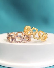 今日福利super抵💖💛！ Pink & Yellow Diamond Ring！ 特惠！稀有渾身粉紅鑽&黃鑽戒指💖💛！