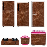 MESIN 1-door Refrigerator Sticker Package/2-Door Refrigerator/ Stove/Washing Machine/Ricecooker Cooper Marble Motif