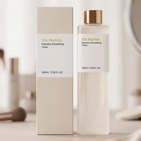 Silk Peptide Facial Toner Hydrating Moisturizing Face Lotion Soften Skin Soothing Skin Care Toner Fo