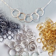 20g per pack 5-9mm jump ring, dbl jump, split/connecting ring, in silver, gold, gun metal for DIY je