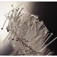 Good Player Creative Hall~Clay/Collage/Painting~W012 Flat T-Needle (Imitation Silver)~40mm, 60 Piece