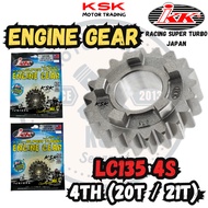 IKK RACING SUPER TURBO ENGINE GEAR 4TH 20T 21T LC135 4S 5YP-E7141-00