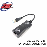 USB 3.0 TO RJ45 GIGABIT LAN NETWORK ADAPTER 1000 MBPS ETHERNET NETWORK ADAPTER CABLE / EXTENSION CON