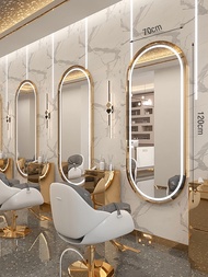 BAIERDI MALL ร้านตัดผมเสริมสวยร้านดังชาญฉลาดกระจกแขวนผนังร้านทำผมเคาน์เตอร์กระจกด้านเดียวติดผนังร้าน