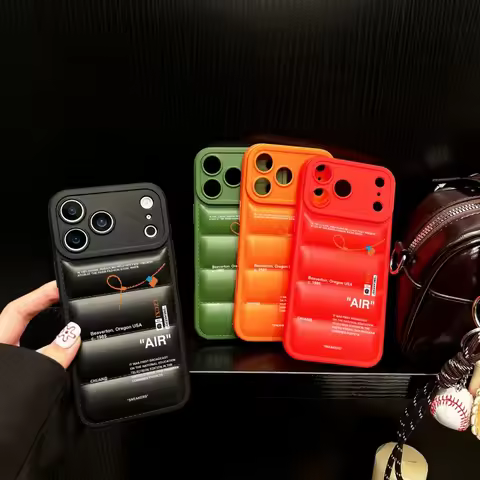 Luxury SNEAKERS Down Jacket Sports shoes Phone Case for iPhone 16 11 12 14 13 15 17 Pro Max Plus Air