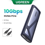 UGREEN SSD Case 10Gbps NVMe M2 SSD Case For PCIe SATA To USB SSD Case for External Hard Drive MKey &