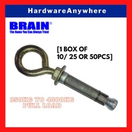 BRAIN OAC Expansion Eye Bolt [1Box] - Closed End Eye Bolt/ Torque Controlled Anchor Bolts