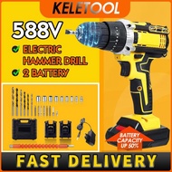 Listrik Cordless Hammer Bor Cas Makita Cordless Bor Baterai Bor