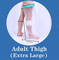 ONE - 防水腿石膏套洗澡防水保護套手腿骨折受傷沐浴防水護理套（成人大腿（特大））#(ONE)