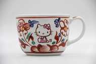 日本麥山窯 三麗鷗 Sanrio Hello kitty 咖啡杯 瓷器咖啡杯 紅色 交換禮物 聖誕禮物
