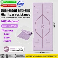 【3 layer thickening】TPE yoga mat Anti sweat and anti slip yoga mat anti slip yoga mat thick mat yoga