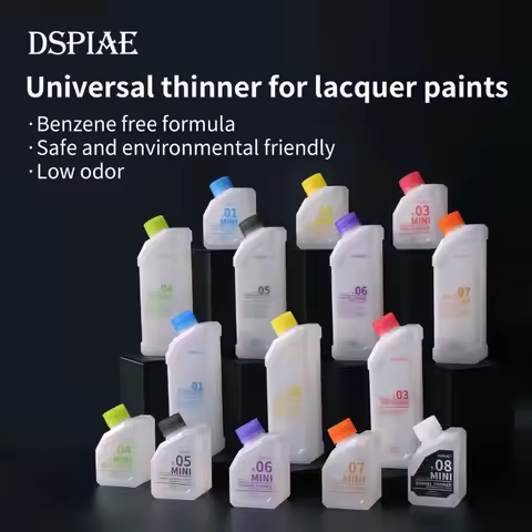 DSPIAE T01-T08 Universal Thinner for Lacquer Acrylic Enamel Paints Model Brush Tools Cleaner for Mod
