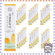 Pure House Jeju Tangerine Jjondeugi, 25g, 30 pieces Korean food Korean snack Snack Jjondeugi diet sn