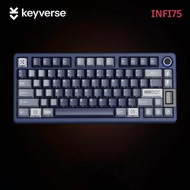 Key Verse Infi75 คีย์บอร์ดเกมเมอร์แบบมีสาย USB 75 ปุ่ม 3M ที่ปรับเปลี่ยนได้ 1 ปี คีย์บอร์ดแบบมีสาย U