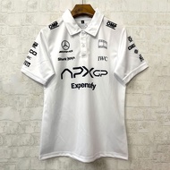 2025 Benz Apxgp Racing F1 Team Driver Polo White Shirt