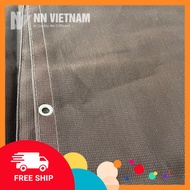 Lưới che nắng 80% Xuất Khẩu Gia Công Theo Yêu Cầu màu nâu - 230gsm HÀNG CAO CẤP Che nắng ban công sâ