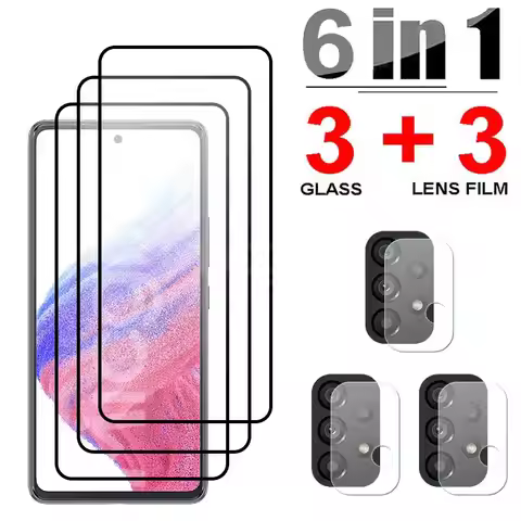 Tempered Glass For Samsung Galaxy A53 5G A73 A33 A23 A13 A03 Core M23 M33 F23 Screen Protector Lens 