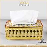 VOOLA Crystal Tissue Box Luxury Aesthetic Tissue Box Makeup Box Tissue Box Tissue Box Tissue Box Hol