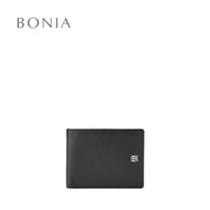 Bonia Black Knotted 8 Cards Wallet