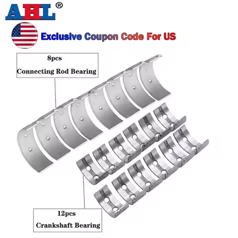 STD~ +100 Motorcycle Connecting Rod & Main Crankshaft Bearing For HONDA CBR400 CB400 SF VFR 400 Z R 