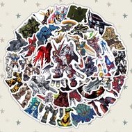 120 Hiasan Pelekat Robot Gundam Mengubah Sejuk Bergaya untuk Sarung Telefon, Buku Nota, Mainan, Beg 