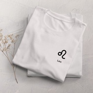 Zodiak LEO T-SHIRTS BIG SIZE S M L XL 2XL 3XL 4XL 5XL 6XL DISTRO OVERSIZE T-SHIRTS WOMEN'S T-SHIRTS 