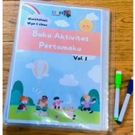 MY FIRST activity book WORKSHEET WIPE AND CLEAN pre-school AND pre-kindergarten book toddler book/ c