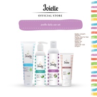 Joielle Daily Use Set includes Baby Cream 100g, Top To Toe 250ml, Baby Oil 250ml, Natural Rub 60g