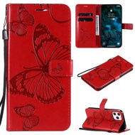 For Samsung Galaxy A6 A7 A8 A9 A9S 2018 / J2 Pro J4 J6 J8 2018 / A6 A8 J4 J6 Plus 2018 / J6 J4 J5 J7 Prime Phone Case Leather Wallet Card Slots Butterfly Flip Cover Casing